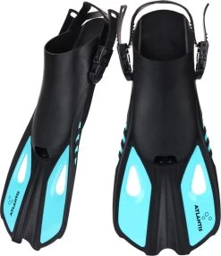 Atlantis Snapper - Zwemvliezen - Kinderen - Zwart/Turquoise - 34-38 -Watersporten 1036x1200