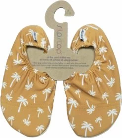 Slipstop Palm Mosterd - Oker Met Witte Palmboompjes