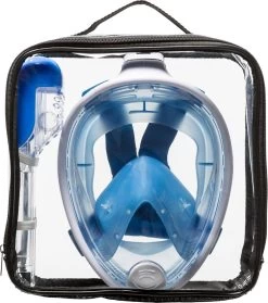 Sea Turtle Full Face Mask - Snorkelmasker - Volwassenen - Wit/Blauw - S/M -Watersporten 1064x1200