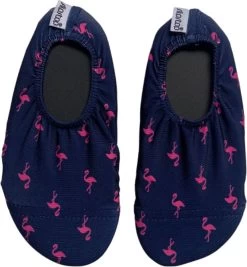 Slipstop Ella - Donker Blauw Met Roze Flamingo's -Watersporten 1111x1200