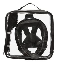 Sea Turtle Full Face Mask - Snorkelmasker - Volwassenen - Zwart - S/M -Watersporten 1132x1200