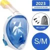Campingwise Full Face Duikmasker - Snorkelmasker - Blauw - Maat S/M - Met Draagnet 1 Campingwise Full Face Duikmasker - Snorkelmasker - Blauw - Maat S/M - Met Draagnet -Watersporten 1164x1200