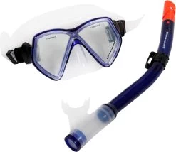 Duikmasker Met Snorkel En Flippers - Kind Maat 32-36 Blauw - Snorkelset Kinderen - Snorkelmasker - Duikbril -Watersporten 1200x1039