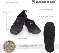 Waimea Aquaschoenen - Wave Rider - Zwart - 40 -Watersporten 1200x1080 20