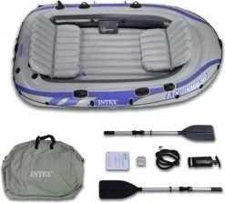 Intex Excursion 4 Opblaasboot - Opblaasboot - Grijs -Watersporten 1200x1082 1