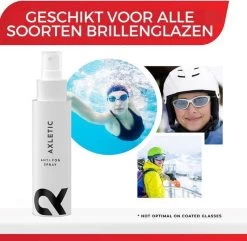 AXLETIC Anti-Fog - Anti Condens Spray Bril I Natuurlijke Brillenreiniger - Snelle Brillen Reiniger Spray Voor Zwembril, Ski En Masker - Tegen Beslagen Brillen - Anti Condens Doekjes Alternatief, 100ml -Watersporten 1200x1171 1