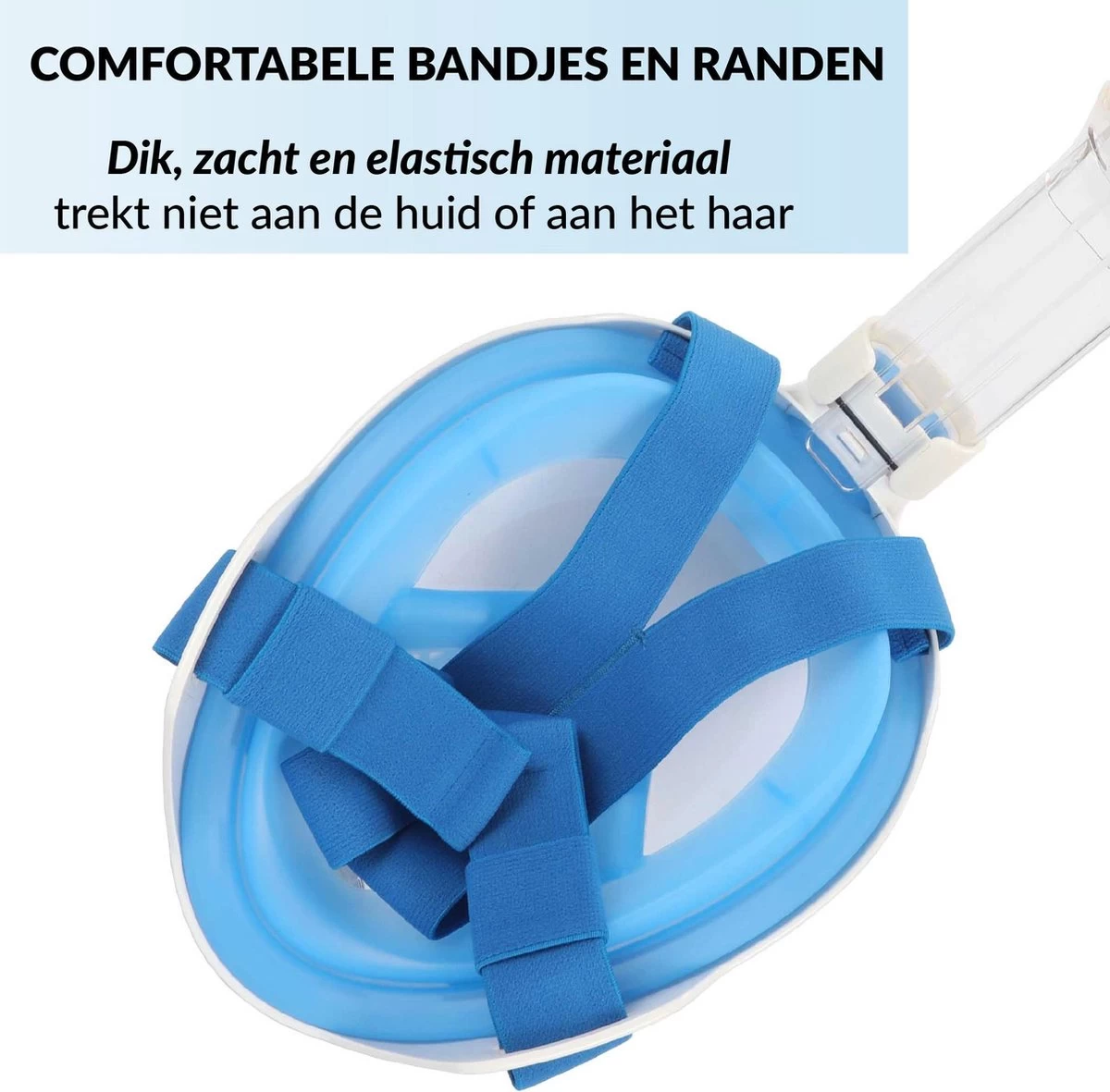 Gadgy Duikmasker Full Face Kinderen - Duikbril Met Snorkel - Snorkelset Kinderen - Snorkelmasker - Blauw 4 Gadgy Duikmasker Full Face Kinderen - Duikbril Met Snorkel - Snorkelset Kinderen - Snorkelmasker - Blauw - Afbeelding 2