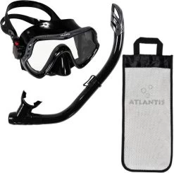 Atlantis Samana Pro Combo - Snorkelset - Volwassenen - Zwart/Grijs -Watersporten 1200x1188