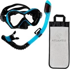 Atlantis Abaco Combo - Snorkelset - Kinderen - Zwart/Turquoise -Watersporten 1200x1190 1