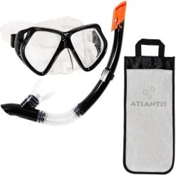 Atlantis Andros Combo - Snorkelset - Volwassenen - Zwart -Watersporten 1200x1191
