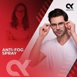 AXLETIC Anti-Fog - Anti Condens Spray Bril I Natuurlijke Brillenreiniger - Snelle Brillen Reiniger Spray Voor Zwembril, Ski En Masker - Tegen Beslagen Brillen - Anti Condens Doekjes Alternatief, 100ml -Watersporten 1200x1200 111