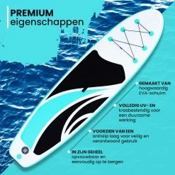 NexxtStream SUP Board - Opblaasbaar Paddle Board - Stand Up Paddle Boards - Opvouwbaar - Incl. Opbergtas - 320 X 81 CM - Groen -Watersporten 1200x1200 17