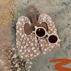 Slipstop Mosterd Flower - Oker Met Witte Bloemen -Watersporten 1200x1200 184