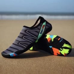 Nixnix - Waterschoenen - Maat 45 - Aquaschoenen - Strandschoenen - Antislip - Schoenen Voor Zwembaden En Strand - Volwassenen En Kinderen - Beschermt Tegen Grof Zand Scherpe Stenen En Dieren Onder Water - Unisex -Watersporten 1200x1200 193