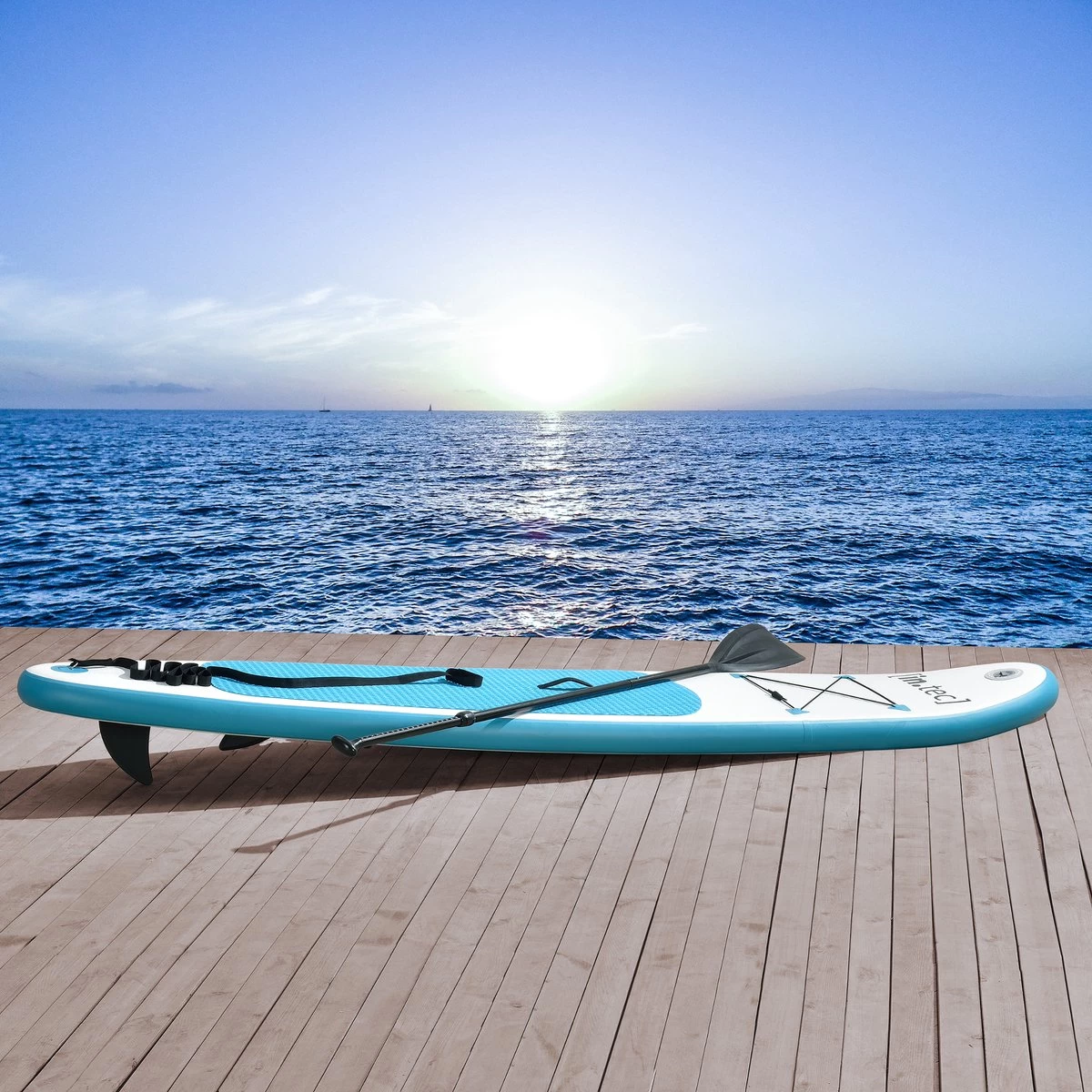XQ Max Opblaasbaar SUP Board Met Accessoires - Turquoise 4 XQ Max Opblaasbaar SUP Board Met Accessoires - Turquoise - Image 2