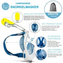 Campingwise Full Face Duikmasker - Snorkelmasker - Blauw - Maat S/M - Met Draagnet -Watersporten 1200x1200 59