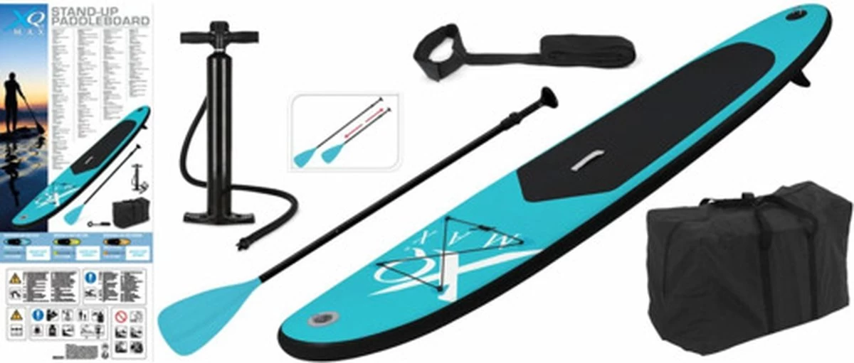 XQ Max SUP Board - 285cm - Tot 80kg - Blauw 11 XQ Max SUP Board - 285cm - Tot 80kg - Blauw - Image 9