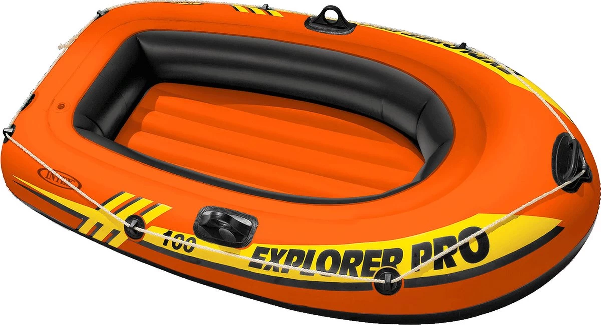 Intex Explorer Pro 100 Opblaasboot - 1 Persoons - Oranje 13 Intex Explorer Pro 100 Opblaasboot - 1 Persoons - Oranje - Image 11