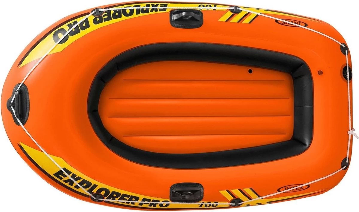 Intex Explorer Pro 100 Opblaasboot - 1 Persoons - Oranje 4 Intex Explorer Pro 100 Opblaasboot - 1 Persoons - Oranje - Image 2