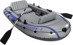 Intex Excursion 4 Opblaasboot - Opblaasboot - Grijs -Watersporten 1200x739