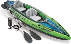 Intex Challenger K2 Kayak - Opblaasboot - 2-Persoons - Groen/Zwart -Watersporten 1200x751 1
