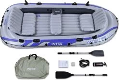 Intex Excursion Opblaasboot - 5 Personen - Grijs -Watersporten 1200x802 1