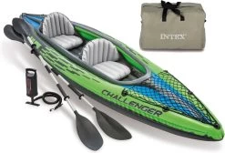 Intex Challenger K2 Kayak - Opblaasboot - 2-Persoons - Groen/Zwart -Watersporten 1200x815 1