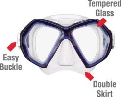 ReefTourer Snorkelmasker Duikbril Snorkelset RC-0107- Donker Blauw -Watersporten 1200x968