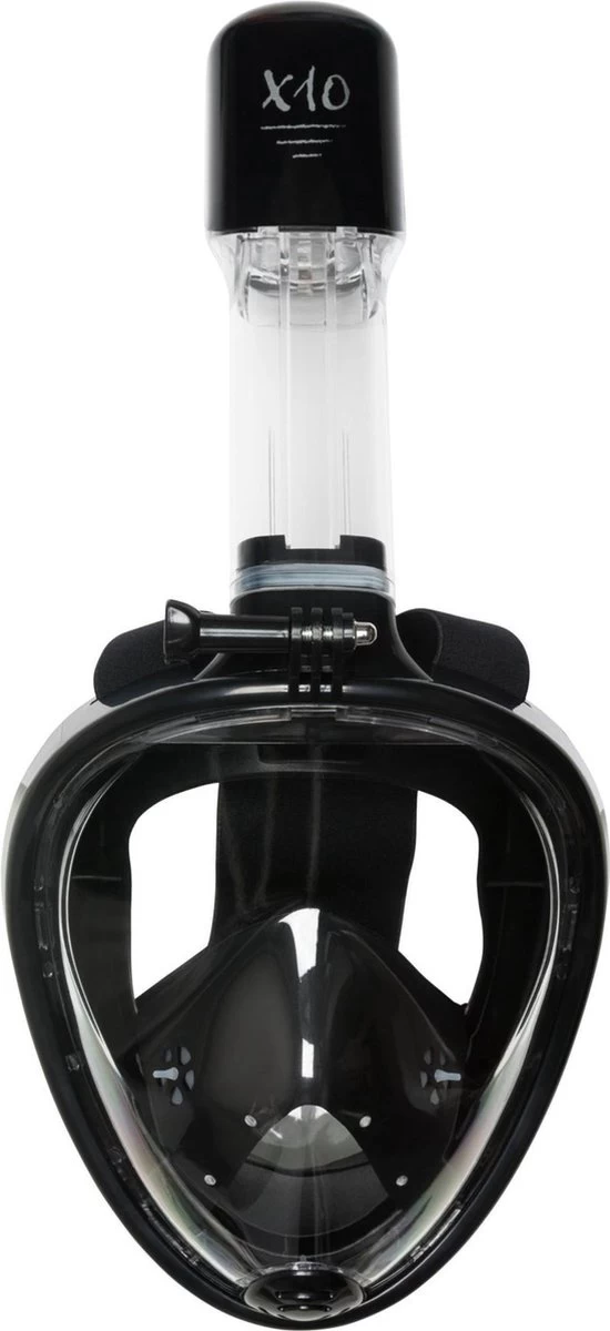 X10 Full Face Mask- Snorkelmasker - Volwassenen - Zwart - L/XL 7 X10 Full Face Mask- Snorkelmasker - Volwassenen - Zwart - L/XL - Afbeelding 5