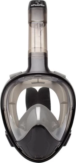 Atlantis Full Face Mask 3.0 - Snorkelmasker - Volwassenen - Zwart/Grijs - L/XL -Watersporten 559x1200