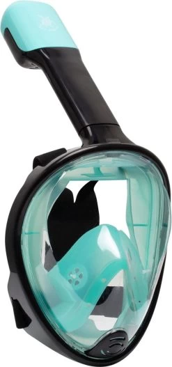 Sea Turtle Full Face Mask - Snorkelmasker - Volwassenen - Zwart/Turquoise - S/M