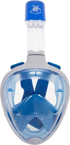 Sea Turtle Full Face Mask - Snorkelmasker - Volwassenen - Wit/Blauw - S/M -Watersporten 581x1200