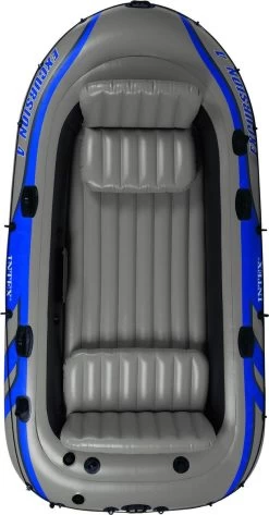 Intex Excursion 4 Opblaasboot - Opblaasboot - Grijs -Watersporten 626x1200