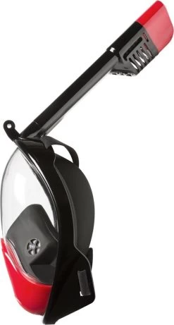 Atlantis Full Face Mask 2.0 - Snorkelmasker - Volwassenen - Zwart/Rood - L/XL -Watersporten 643x1200 1