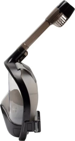 Atlantis Full Face Mask 3.0 - Snorkelmasker - Volwassenen - Zwart/Grijs - L/XL -Watersporten 643x1200