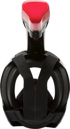Atlantis Full Face Mask 2.0 - Snorkelmasker - Volwassenen - Zwart/Rood - L/XL -Watersporten 656x1200 2