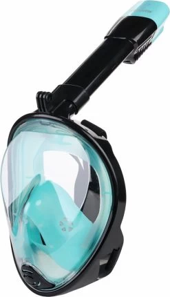 Atlantis Full Face Mask - Snorkelmasker - Volwassenen - Zwart/Turquoise - L/XL -Watersporten 689x1200