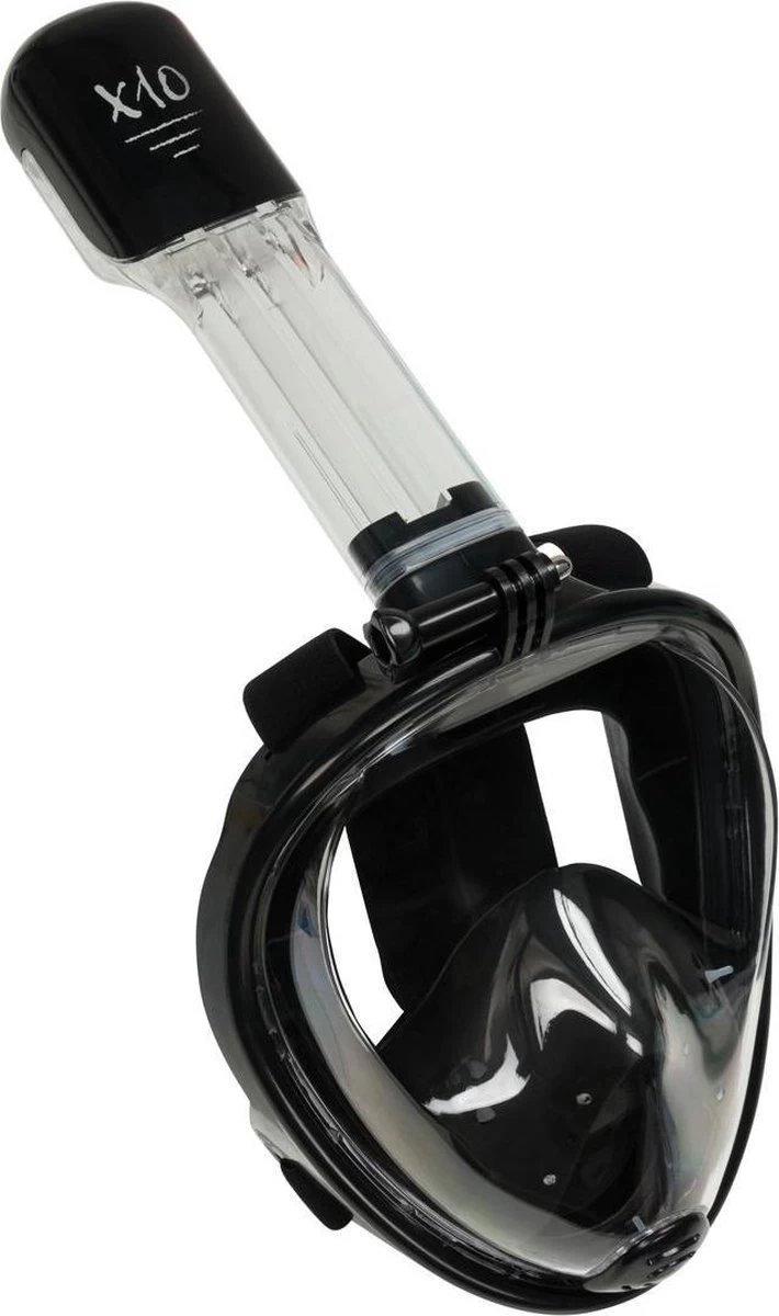 X10 Full Face Mask- Snorkelmasker - Volwassenen - Zwart - L/XL 3 X10 Full Face Mask- Snorkelmasker - Volwassenen - Zwart - L/XL