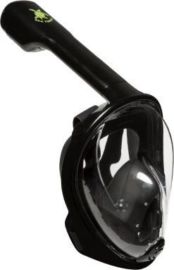 Sea Turtle Full Face Mask - Snorkelmasker - Volwassenen - Zwart - S/M