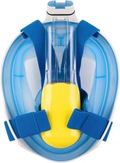 Campingwise Full Face Duikmasker - Snorkelmasker - Blauw - Maat S/M - Met Draagnet -Watersporten 884x1200
