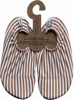 Slipstop Cognac Stripe - Gestreept Cognac Wit