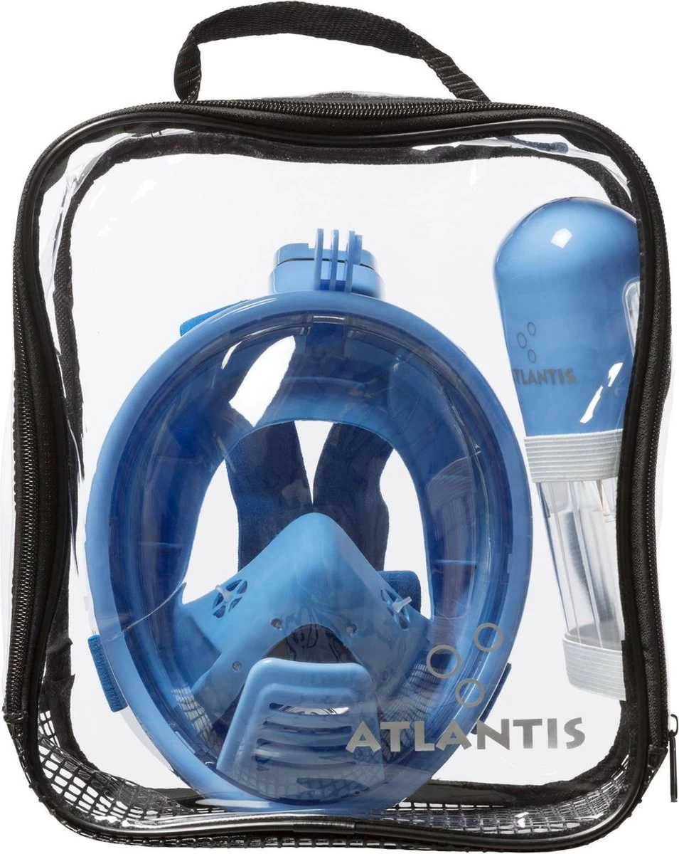 Atlantis Full Face Mask 2.0 - Snorkelmasker - Kinderen - Blauw - XS 7 Atlantis Full Face Mask 2.0 - Snorkelmasker - Kinderen - Blauw - XS - Image 6