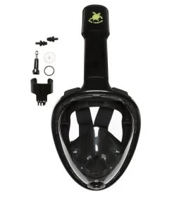 Sea Turtle Full Face Mask - Snorkelmasker - Volwassenen - Zwart - S/M -Watersporten 956x1200