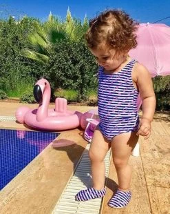 Slipstop Waterschoen Kinderen / Zwemschoenen / Zwemslof / Antislip Schoen / Gymschoen - Jongen Meisje -Navy Blauw INF 18/20 -Watersporten 957x1200 2