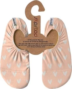 Slipstop Luz - Zalm Roze Met Witte Hartjes